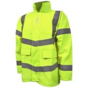 GIANT Hi Vis Waterproof Unlined Jacket - Yellow