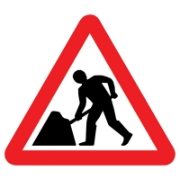 RS05626 Men At Work Mini Quick Fit Sign - 750mm (300mm Centres)