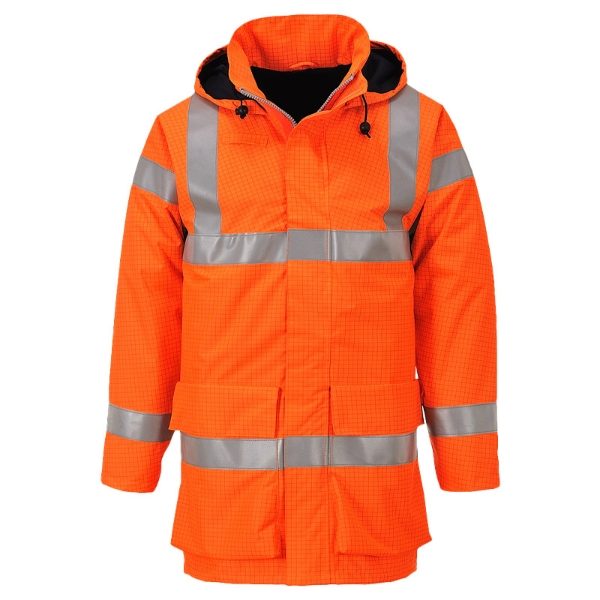 FR Waterproof Contractors Jacket Orange