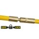 SE09812 CID Yellow Heavy Duty Ducting Rod 3m (BT Type) Safe Lock
