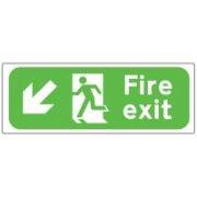 Fire Exit Bottom Left Sign