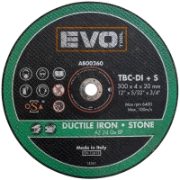 AB00260 EVO Tool TBC-DI+S Stone & Ductile Iron Abrasive Blade
