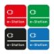 E-Station Thermoplastic Emblems 1000 x 1000mm
