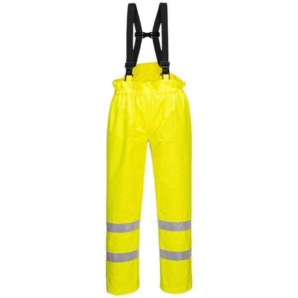 Hi Vis Waterproof A/S FR Bib and Brace - Yellow