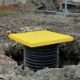 SE00309 Yellow Correx Temp Manhole Cover Site Image
