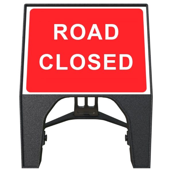 RS00442 Q-Sign Road Closed 600x450mm
