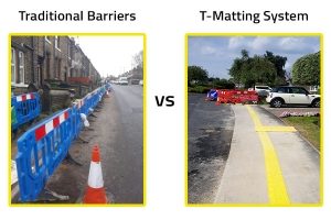 Pedestrian Barriers Vs T-Matting
