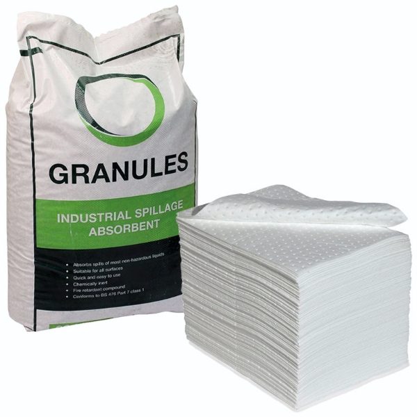 Oil Spill Absorbent Pads and Granules