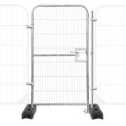 1m Pedestrian Gate (Round Top) suitable for use with round top temporary site fencing.