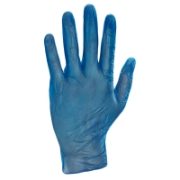 Disposable powder free vinyl gloves designed to protect hands - Latex free reducing the risk of allergic reactions. 