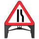 RS00301 Q-Sign Road Narrows Right (Off Side) 750mm