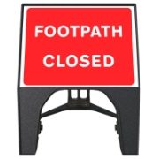 RS00308 Q-Sign Footpath Closed 600x450mm