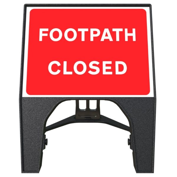 RS00308 Q-Sign Footpath Closed 600x450mm