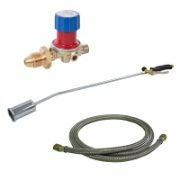 HTK00001 Gas Torch Kit 50mm - 2m Steel Overbraided Gas Hose