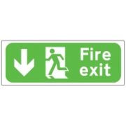 Fire Exit Below Sign