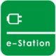 LM00726 E-Station Green Thermoplastic Emblem