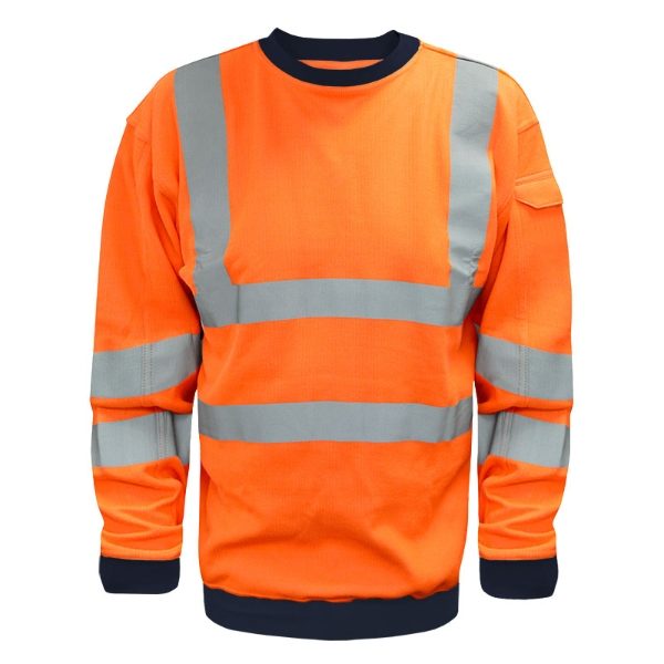 Hi Vis FR/ARC Long Sleeve  Sweatshirt RIS 3279 - Orange