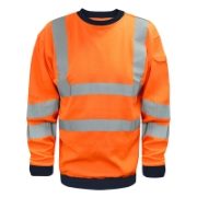 Multisafe Hi Vis FR/ARC Long Sleeve  Sweatshirt RIS 3279 - Orange